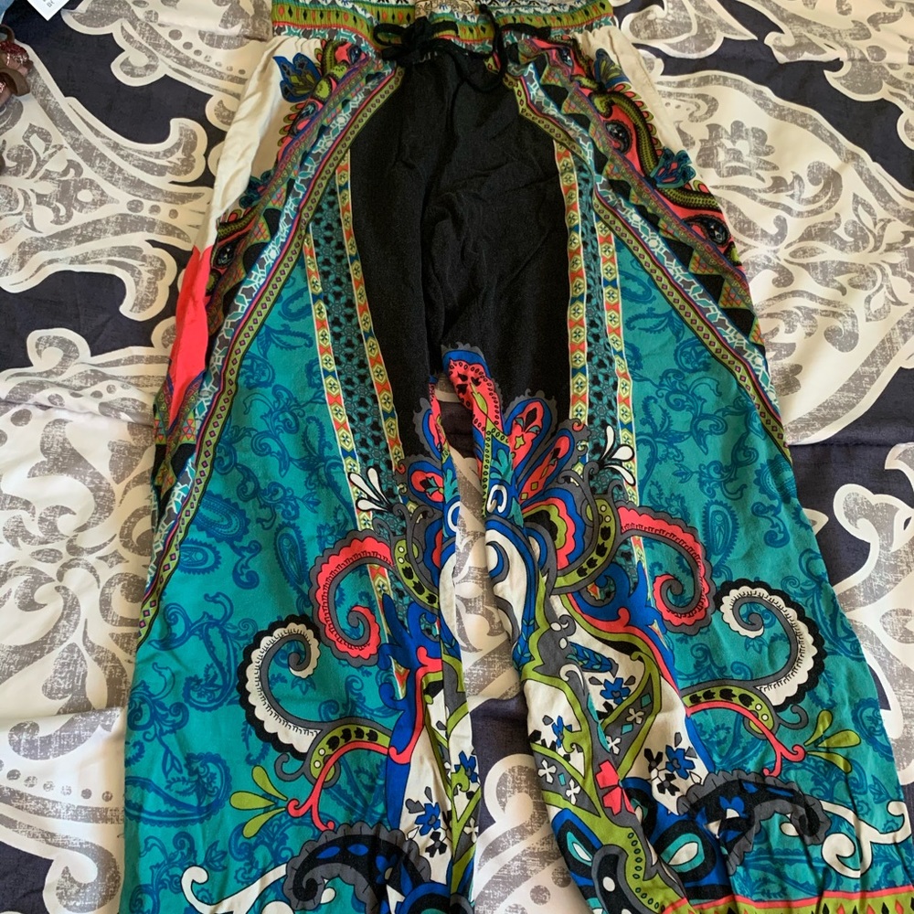 Mid calf bohemian pants